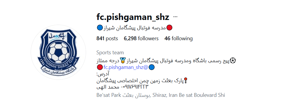 مدرسه فوتبال پیشگامان